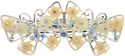 

The Ethnic Wears Ethnic yet modern Back Pin(White, Yellow)
