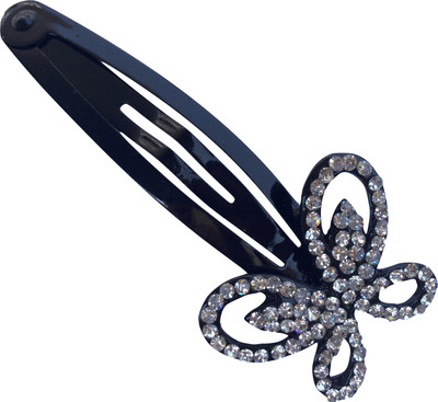 

B-Fashionable Butterfly Rhinestone Tic Tac Clip(Black)