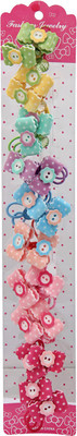 

Shopiral Preeti Style Imported 10Pair of Kids Hair Clips Rubber Band(Multicolor)