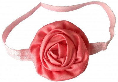 

NeedyBee Satin Rosette for Babies and Little Princess Head Band(Beige)