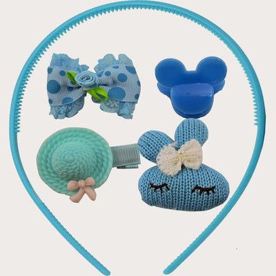 

Angel Glitter Sky In My Fashion Combo Hair Accessory Set(Blue)