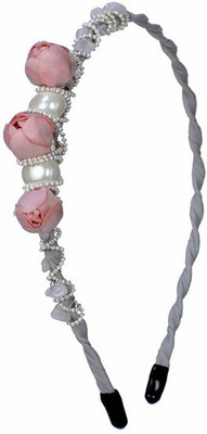 

Sagunya Roselette Hair Band(Grey)