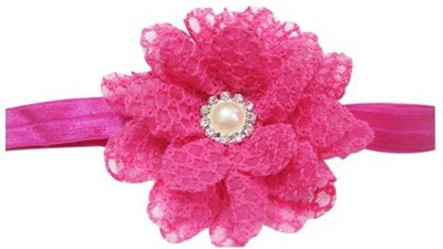 

Pinkblueindia Soft Elastic and Diamond Pearl Head Band(Pink)