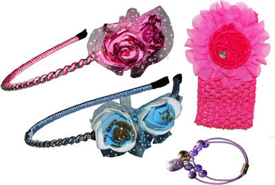 

Anokhi Ada Floral Style Hair band Hair Accessory Set(Multicolor)