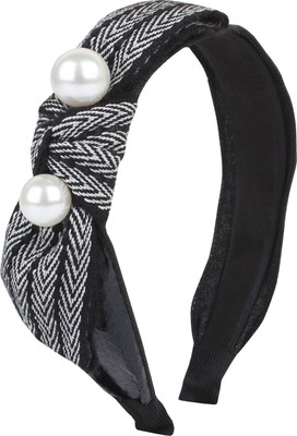 

Fayon Chic Stylish Black Pearl Hair Band(Black)