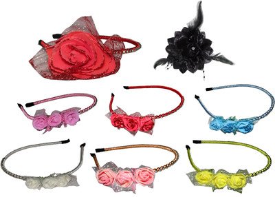 

Takspin Floral Style Hair band Hair Accessory Set(Multicolor)
