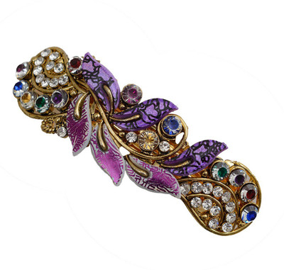 

Taj Pearl Designer Hair Clip(Gold)