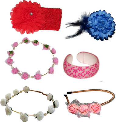 

Sanskruti Floral Style Tiara Hair Accessory Set(Multicolor)