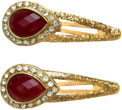 

B-Fashionable Glittering Drop Snap Tic Tac Clip(Red)