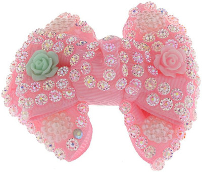 

The Ethnic Wears Handcrafted Hair Clip(Pink)
