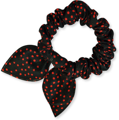 

Sarah Polka Dot Rabbit Ear Rubber Band(Black)