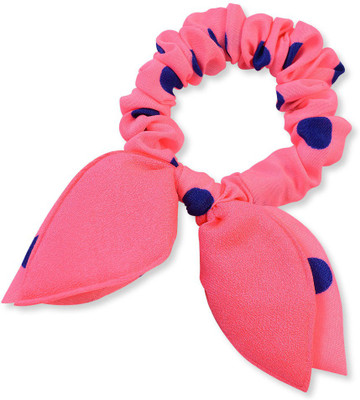 

Sarah Polka Dot Rabbit Ear Rubber Band(Pink)