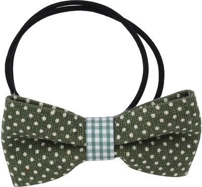 

Fayon Chunky Fashion Olive Green Bow Style Rubber Band(Green)