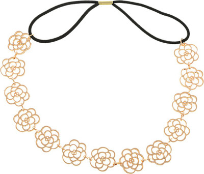 

Aaishwarya Golden Floral Fashion Hair Band(Gold)