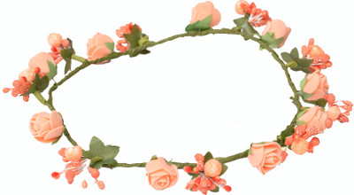 

Loops n knots Tiara Head Band(Orange)