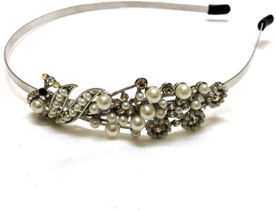 

Hepburnette Peacock - Stylish Party Silver Hair Band(Silver)