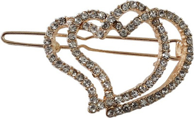 

Young & Forever Flirty Hearts Hair Clip(Gold)