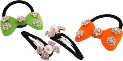 

My DT Lifestyle BOW SHAPE Rubber Band, Hair Pin(Multicolor)