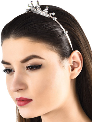 

Prita Party Wear Crown/Hair Band Hair Band(Multicolor)