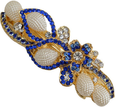 Taj Pearl Designer Hair Clip(Gold)