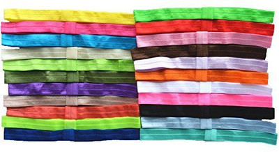 

QandSweet Baby Girl's Elastic Headbands DIY Hair Bands (22 Pack) Head Band(Multicolor)