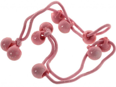 Trendy Baubles Elastic Band Collection Rubber Band(Pink, White)
