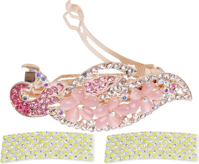 

Takspin Partywear Collections Hair Clip(Pink)