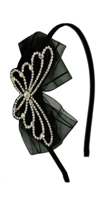 

Itz About U Studded Butterfly Hair Band(Green, Black)
