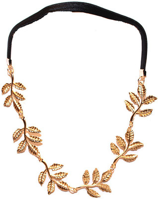 

Joker & Witch Gold plated metal leaves head band Head Band(Gold)