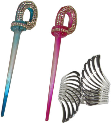 

Yashasvi Juda Stick with Bracelet Hair Accessory Set(Multicolor)