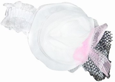 

Pinkblueindia Gorgeous Rose Net Flower Head Band(White)
