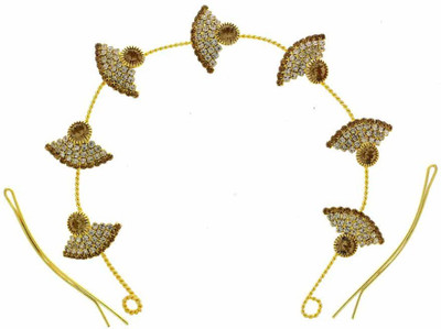 

Anuradha Art ZHB-554 Hair Pin(White, Gold)
