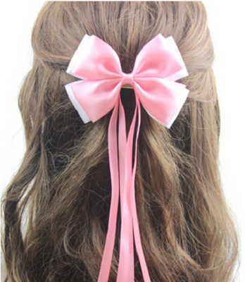 

Angel Closet Bow and Ribbons Hair Clip(Pink)