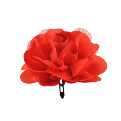

Crayon Flakes Kids Girls Handmade Single Flower Tic Tac / Hair Pin / Hair Clip Hair Clip(Red)