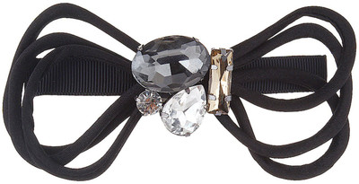 

Fayon Chunky Fashion Black Big Crystal Fashionable Hair Clip(Black)