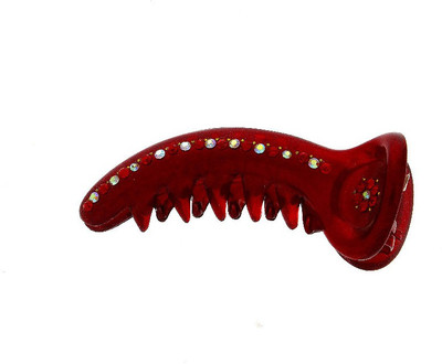 

Anuradha Art Trendy Banana Clip(Gold, Red)