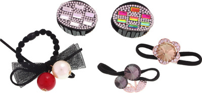 

My DT Lifestyle PARTYWEAR COMBO Hair Claw, Rubber Band(Multicolor)