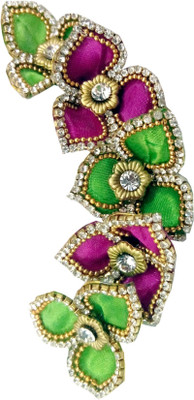 

ODDEVEN Beautiful & Fancy hair Flower Brooch with wedding party wear Hair Accessory Set(Multicolor)