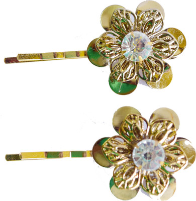 

Bows Are Wows Double Flower Hair Pin(Gold)