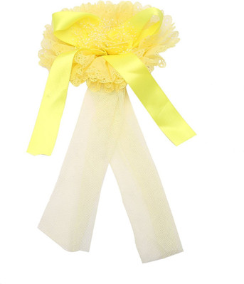 

Sanjog Flower Ribbon Pin Hairband/Headband For Kids/Girls Hair Clip(Yellow)