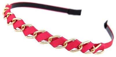 

Crunchy Fashion Pink Weaven Hair Band(White)