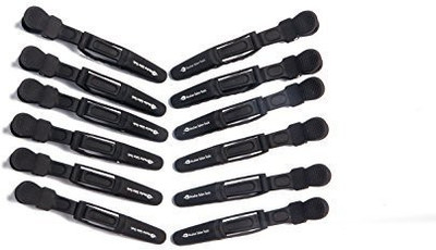 

Mosher Salon Tools Mosher Salon Tools Rubber Coated No-slip Grip Croc Hair Styling Clips Black12 Pack Hair Clip(Black)
