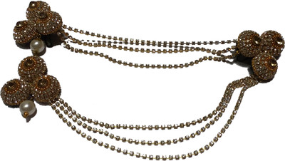 

Noorina Decorative Maang Teeka Pins Hair Accessory Set(Gold)