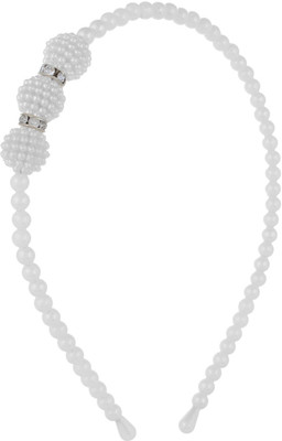 

Fayon Fashion Chic Stylish White Pearl Beaded Hair Band(White)