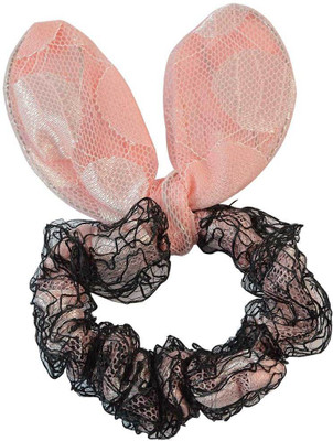 

Sarah Black Fabric Hair Rubber Band for Women Rubber Band(Black)