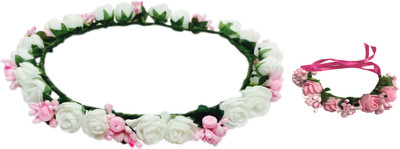

Loops n knots Sweet Pink Feather Collection Kids Head Band(Multicolor)