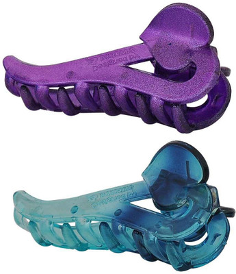 

Maayra Pair of Contemporary Hair Claw(Purple)