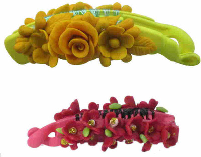 

Advanc Hotline Banana clip (Combo of 2) Hair Clip(Multicolor)