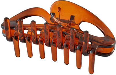 

Sarah Brown Plastic Clutcher for Women Hair Clip(Brown)