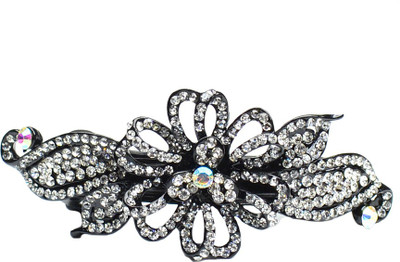 

Glitters Online Silver Colour American Diamond Hair Clip(Silver)
